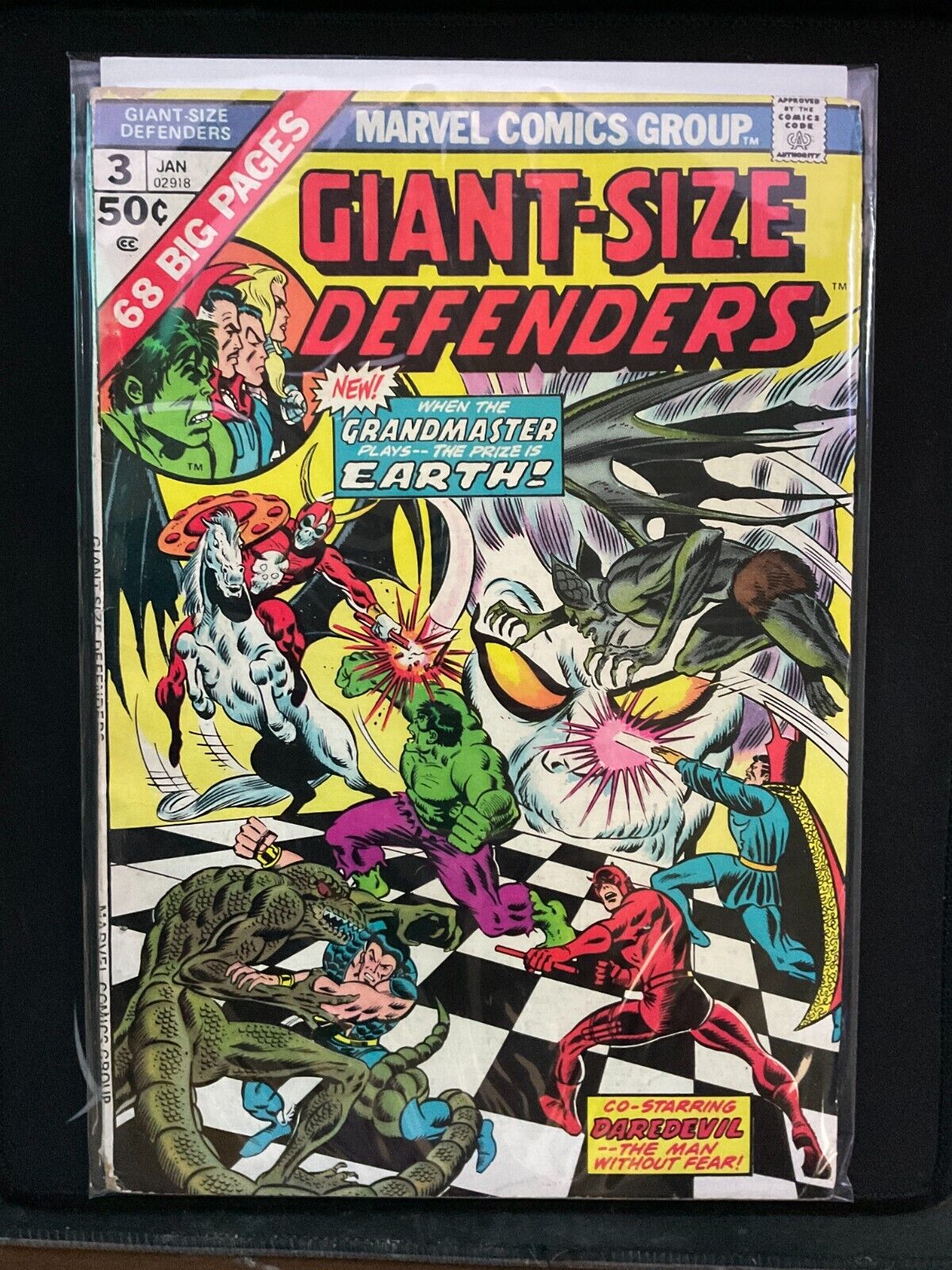 GIANT-SIZE DEFENDERS #3 (1975) 1ST KORVAC! KEY BRONZE AGE ISSUE! Low Grade