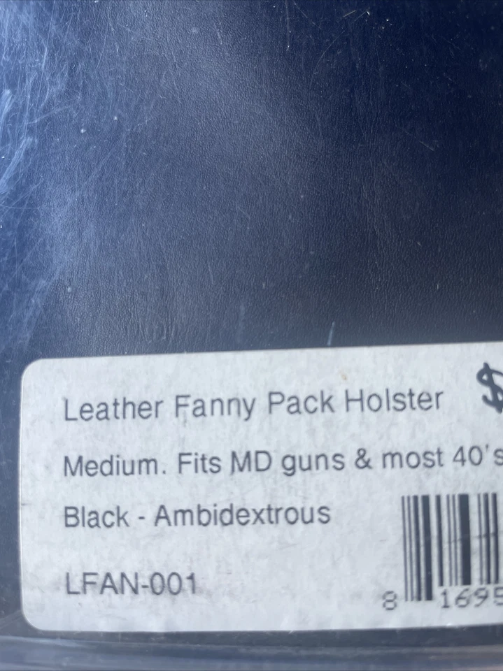 Tagua Leather Fanny Pack Gun Holster - Medium - Fits most 9mm/40S&W - LFAN-001 - Image 2 of 3