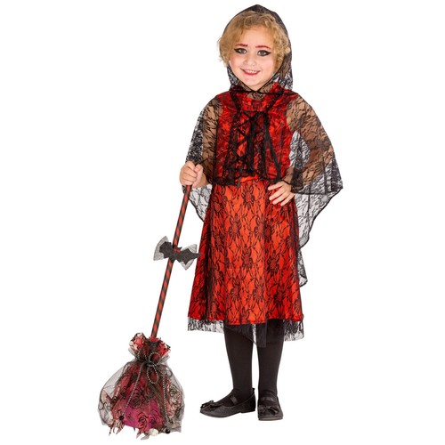 Costume lady vampira ragazza carnevale halloween vestito vampiri bambina  gotica | eBay