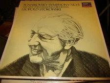 1982 LEOPOLD STOKOWSKI Tchaikovsky Symphony No.5 LP London STS 15559 NM/NM