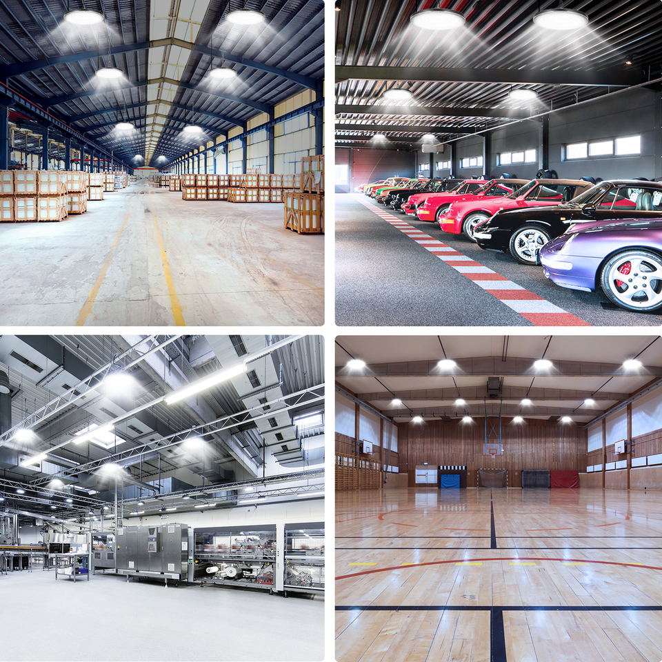 6Pack 800W UFO Led High Bay Light Factory Warehouse Commercial Led Shop