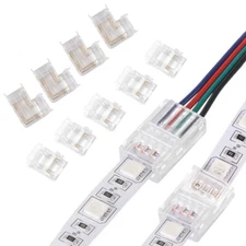 4-PIN Extension Connector Wire Cable Cord For 10mm RGB COB LED Strip Light
