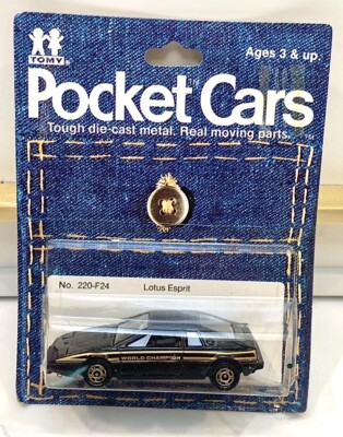 Tomy Pocket Cars Lotus Esprit New In Package 1979 New Old Stock 220-F24 Japan