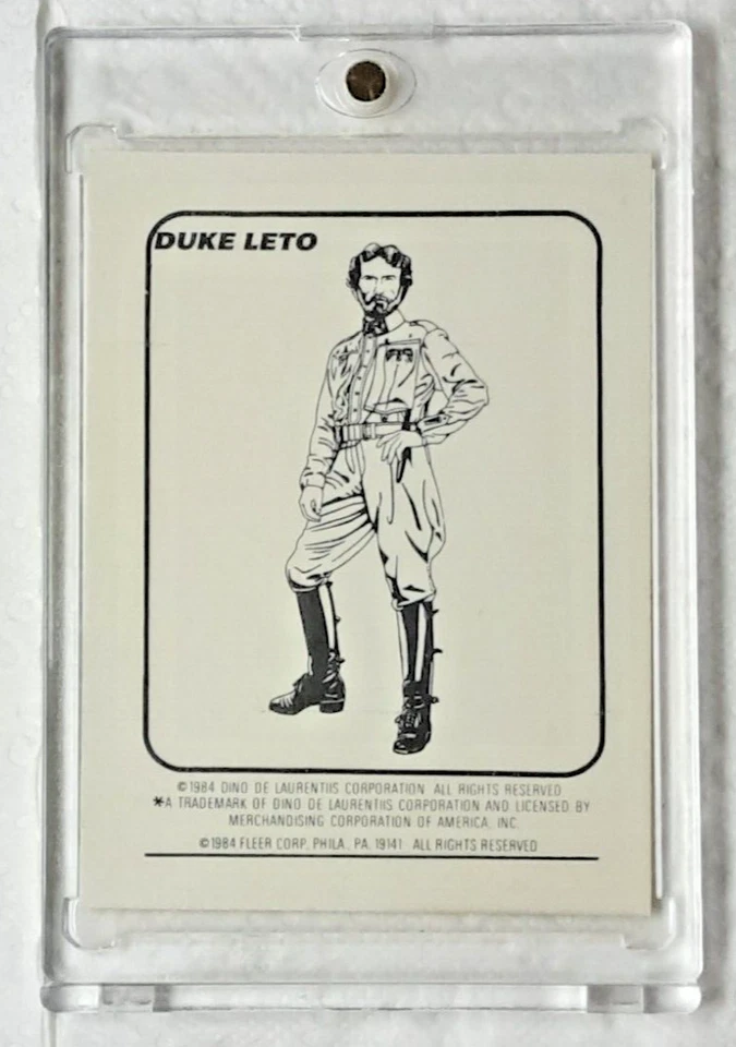 1984 DUNE MOVIE TRADING CARD STICKER 6 FEYD CHALLENGES PAUL - Image 2 of 2