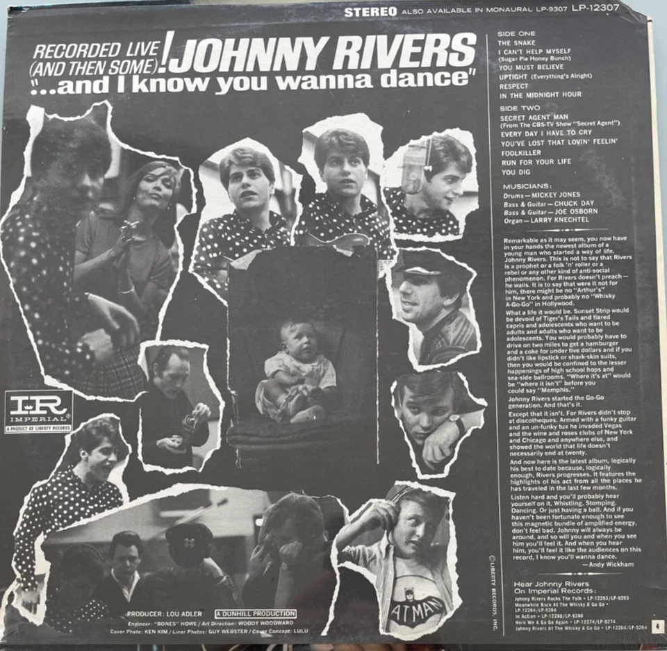 Johnny Rivers, And I know You Wanna Dance, LP, NEW, Sealed, Original 1966 Press - Image 2 of 2