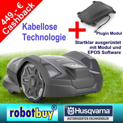 Husqvarna Automower 310E NERA Kabelgebunden oder  Kabellos [449,- Euro Cashback]