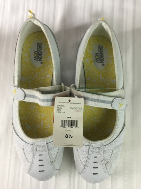 NWT Women 8.5 Danskin Now White Mary Jane shoes | eBay