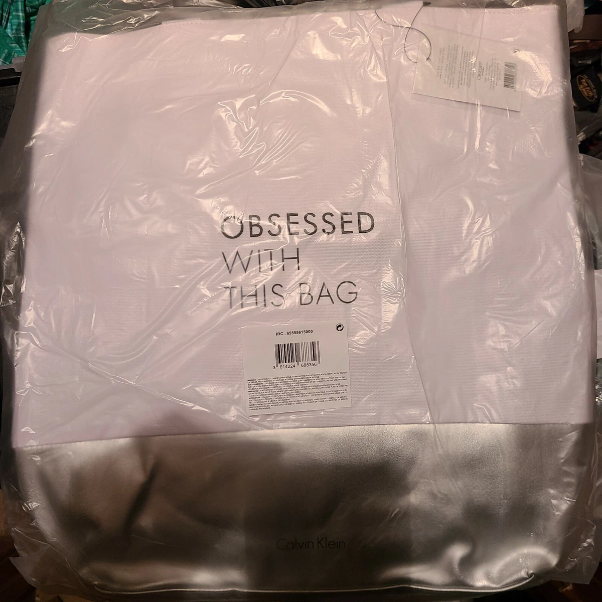 Calvin Klein Obsessed With This Bag Women s Tote Bag White and