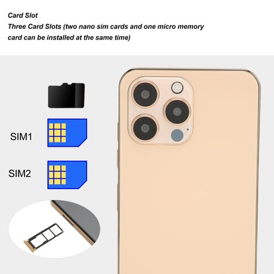 New I13pro Max Cell Phone 6.1in 4G Network For Andr-oid 11 Mobile Phone With 4G