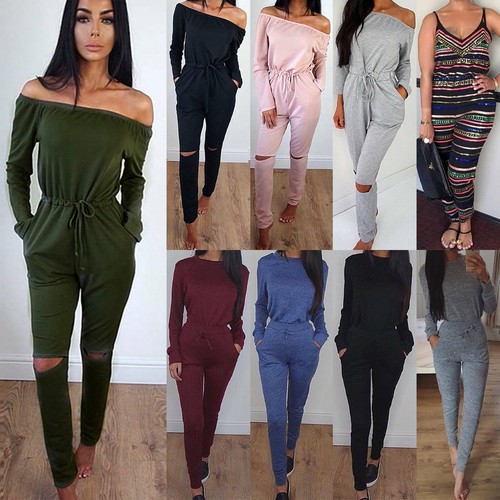 Womens Summer Playsuit Bodycon Casual 