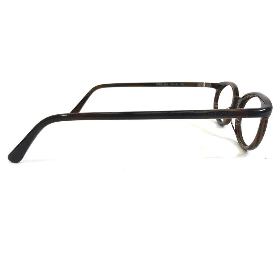 Monturas de gafas Emporio Armani 2054 520 marrón borde completo redondo 50-18-135 Foto 3 de 4