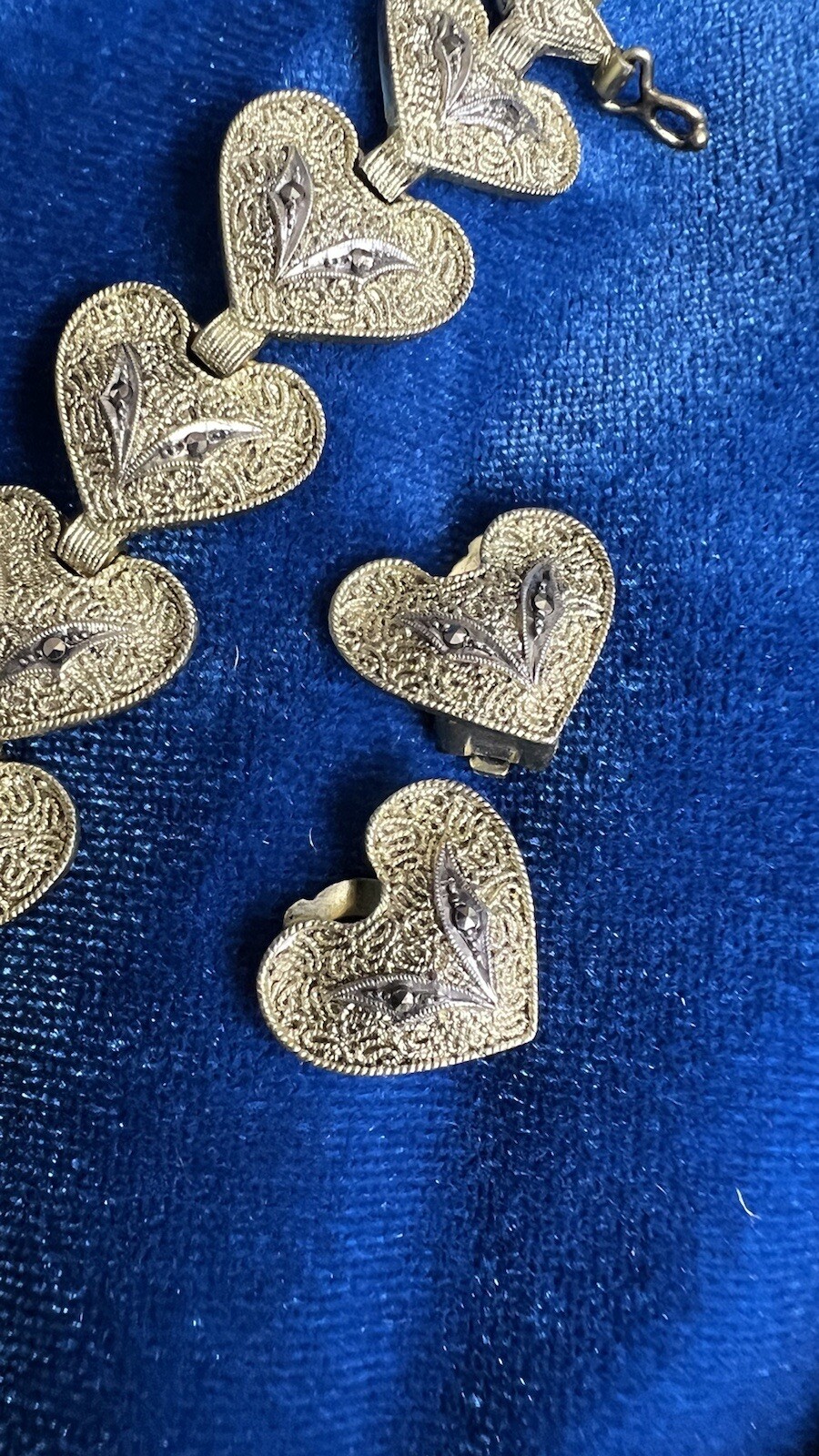 Rare S. Christian Sterling Silver Germany Heart Brace… Gem