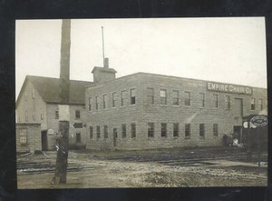 REAL PHOTO JOHNSON CITY TENNESSEE EMPIRE CHAIR COMPANY FACTORY POSTCARD