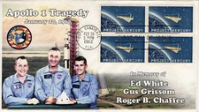A0-1193-6, 1962, Friendship 7, Apollo 1 Memorial,  FDC, SC 1193, Tragedy,