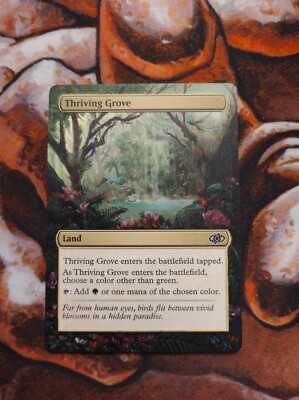 Magic the Gathering Thriving Grove Hand Painted Custom MTG Alter