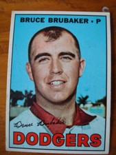1967 Topps Bruce Brubaker #276 Los Angeles Dodgers