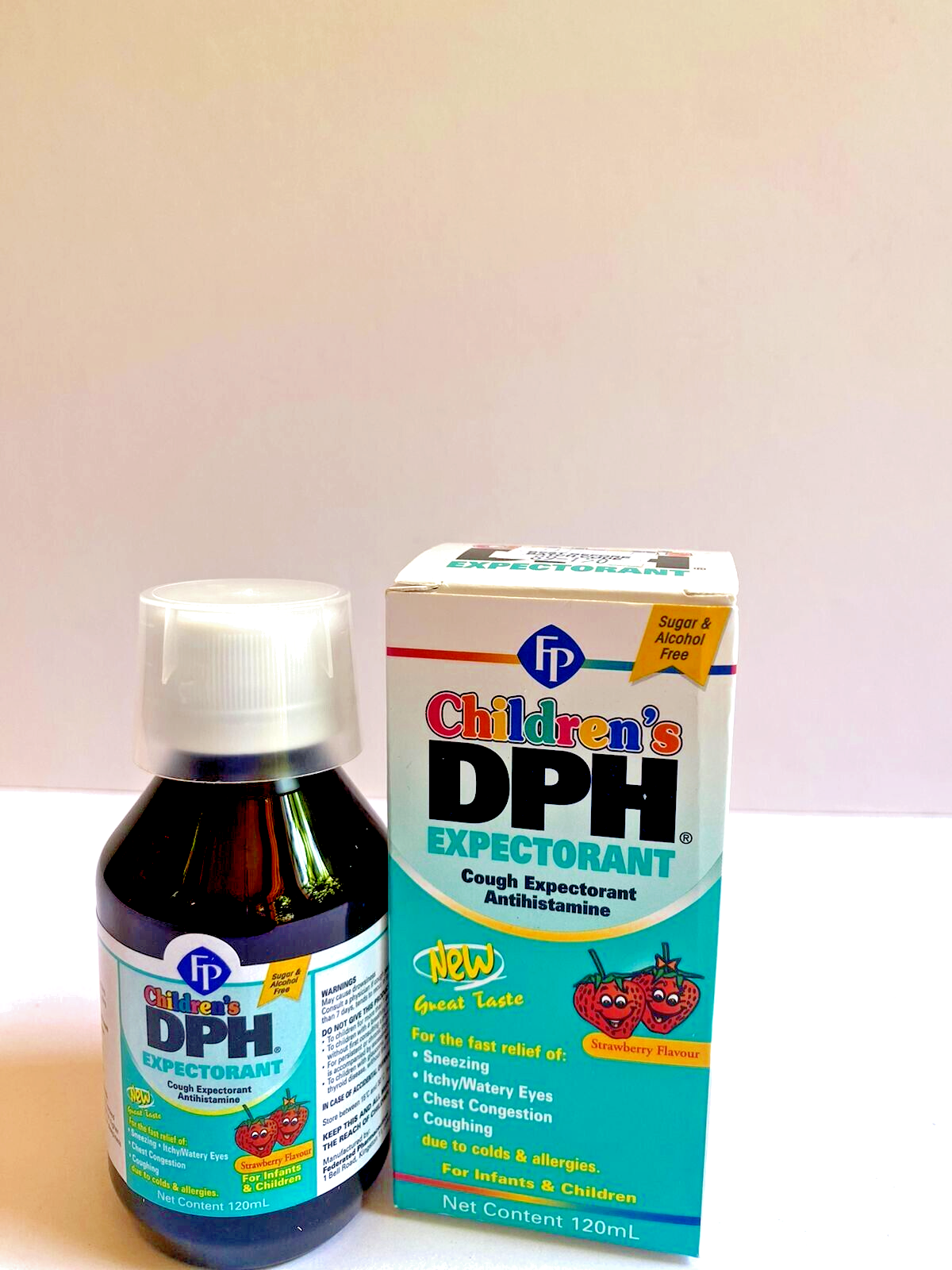 Fp Children's DPH Expectorant Cough Expectorant Antihistamine 120 mL eBay