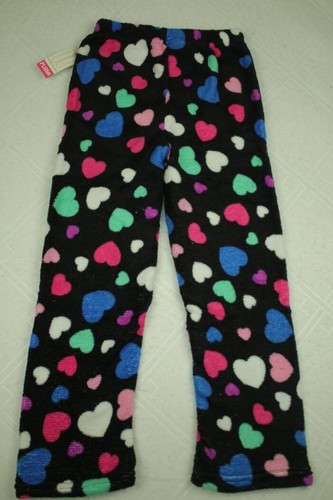 NEW Girls Pajamas PJ Pants Medium 7 - 8 Lounge Wear Hearts Love Soft Plush - Picture 4 of 4