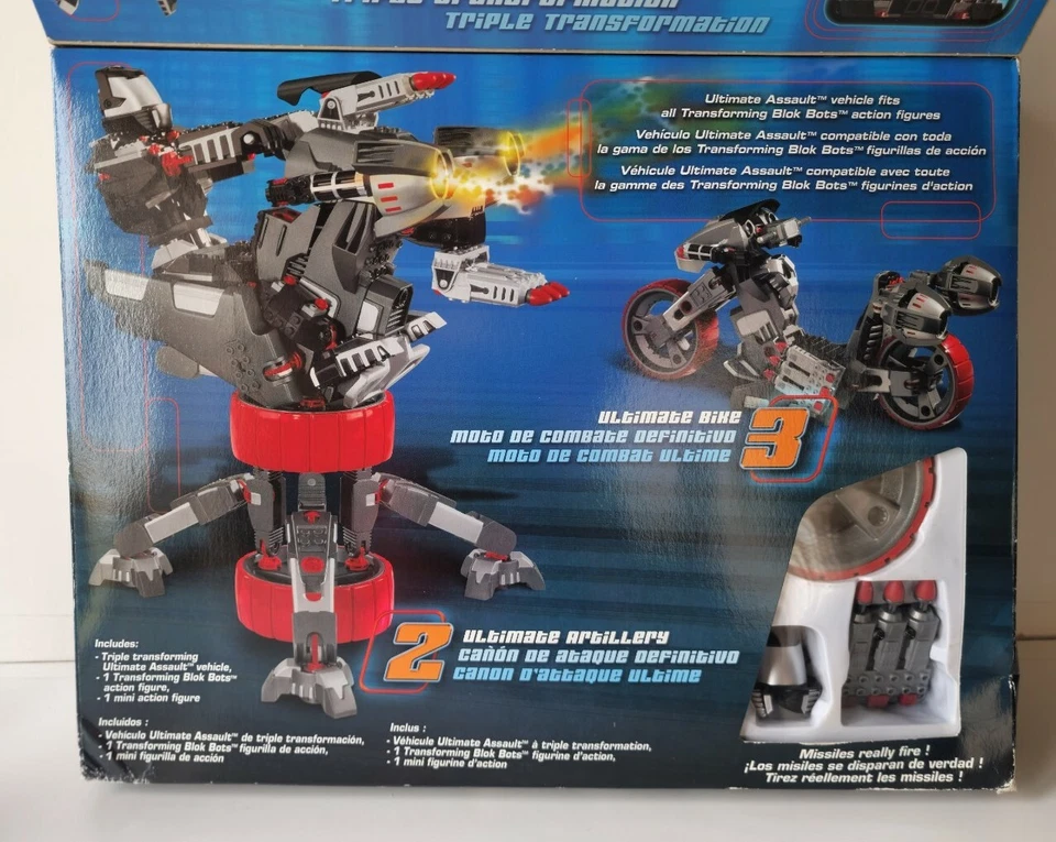 Mega Bloks Ultimate Assault 9371 Transforming Blok Bots *New Open Box* - Image 2 of 2
