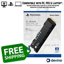 WD SN850P 4TB NVMe M.2 SSD for PlayStation 5 (Black) WDBBYV0040BNC