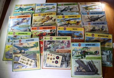 Airfix 72nd Scale Series 1 Scale Model Construction Kits 1973 All New on Card