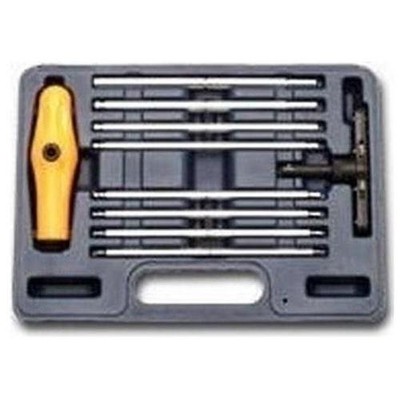 Vim Products BHI100 10 Piece Extra Long Sae Ball Hex Ratcheting T-handle Set