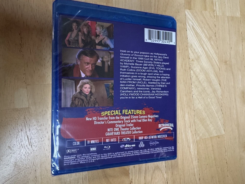 Witch Academy Blu Ray with Slipcover Signed By Michelle Bauer BRAND NEW SEALED - Imagem 4 de 4