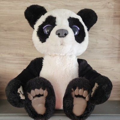 FurReal Plum The Curious Panda Bear Plush Toy  18  Interactive Tested Works