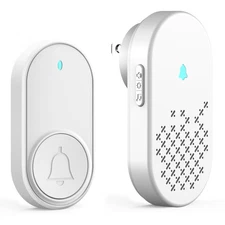 Wireless Doorbell Chime Kit, Door Bell with 1000ft Range 32 Chimes, Easy... 
