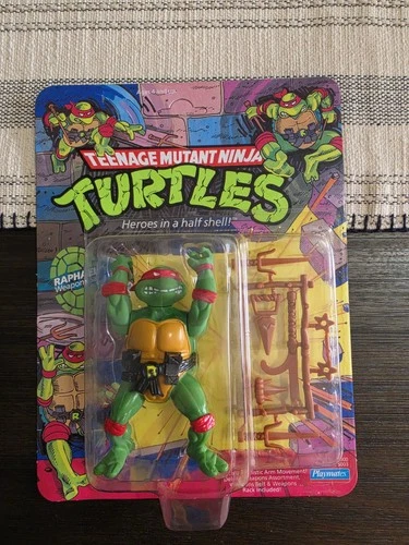 1988 Teenage Mutant Ninja Turtle 10 Back Raphael Unpunched Moc