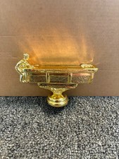 Male Table Shuffleboard Metal Gold Trophy Topper