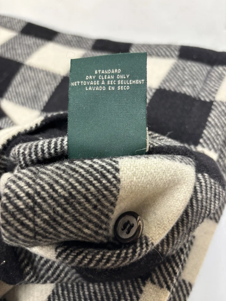 Винтажный Lauren Ralph Lauren зимний коттедж шерсти Buffalo клетку Sham комплект из 4 - Изображение 2 из 4