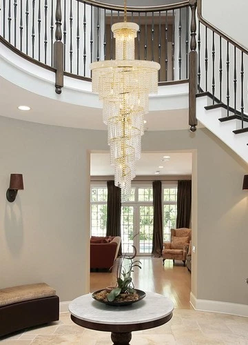 Elegant Lighting Spiral 30" 28 Light Royal Crystal Chandelier - Picture 9 of 9