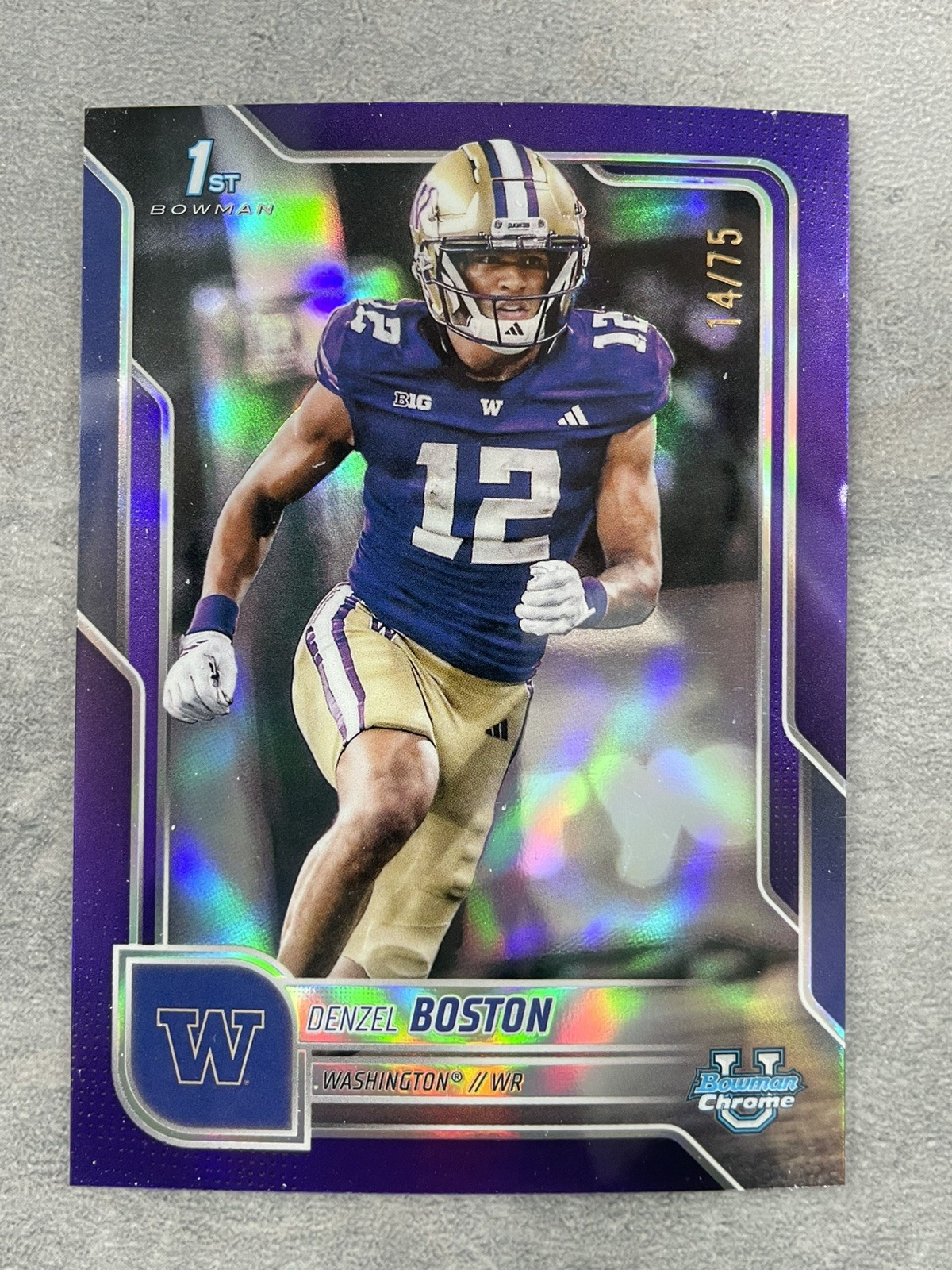 2025 Bowman University Chrome - Denzel Boston #34 Purple /75
