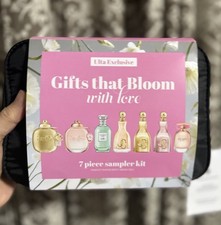 Ulta 7pc Fragrance Sampler Set with Black Makeup Bag. So Cute affordable   