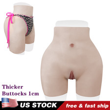 Silicone Panty Plump Hips Underwear Fake Vagina Pant Plump Buttocks Crossdresser