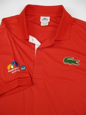 Mens 6 Lacoste Sport Miami Open polo shirt red tennis