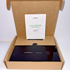 NEW Ugreen 30357 2-Port USB KVM Switch Box