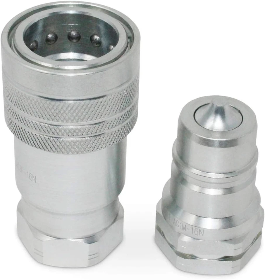 Agricultural Hydraulic Coupler Set, 1" NPT Thread, 5675 - Image 3 of 4