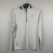 Greyson Sport Wynn Golf Club Pullover Mens XL White Quarter Zip Shirt