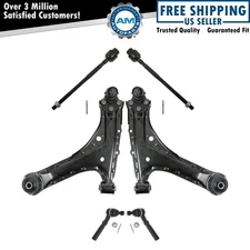 6 Piece Steering & Suspension Kit Lower Control Arms w/ Inner Outer Tie Rod Ends