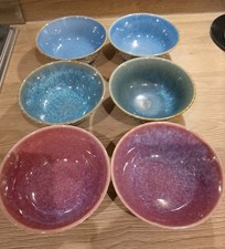 Set Of 6 Porcelain Dipping Bowls ,12 Cm 300ml All New And Boxed 