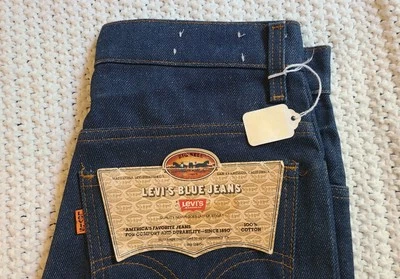 VINTAGE NOS Levi's Big Bell 684 Jeans, Deadstock Indigo, Org. Starch, Sz 28x28 - Image 1 of 4