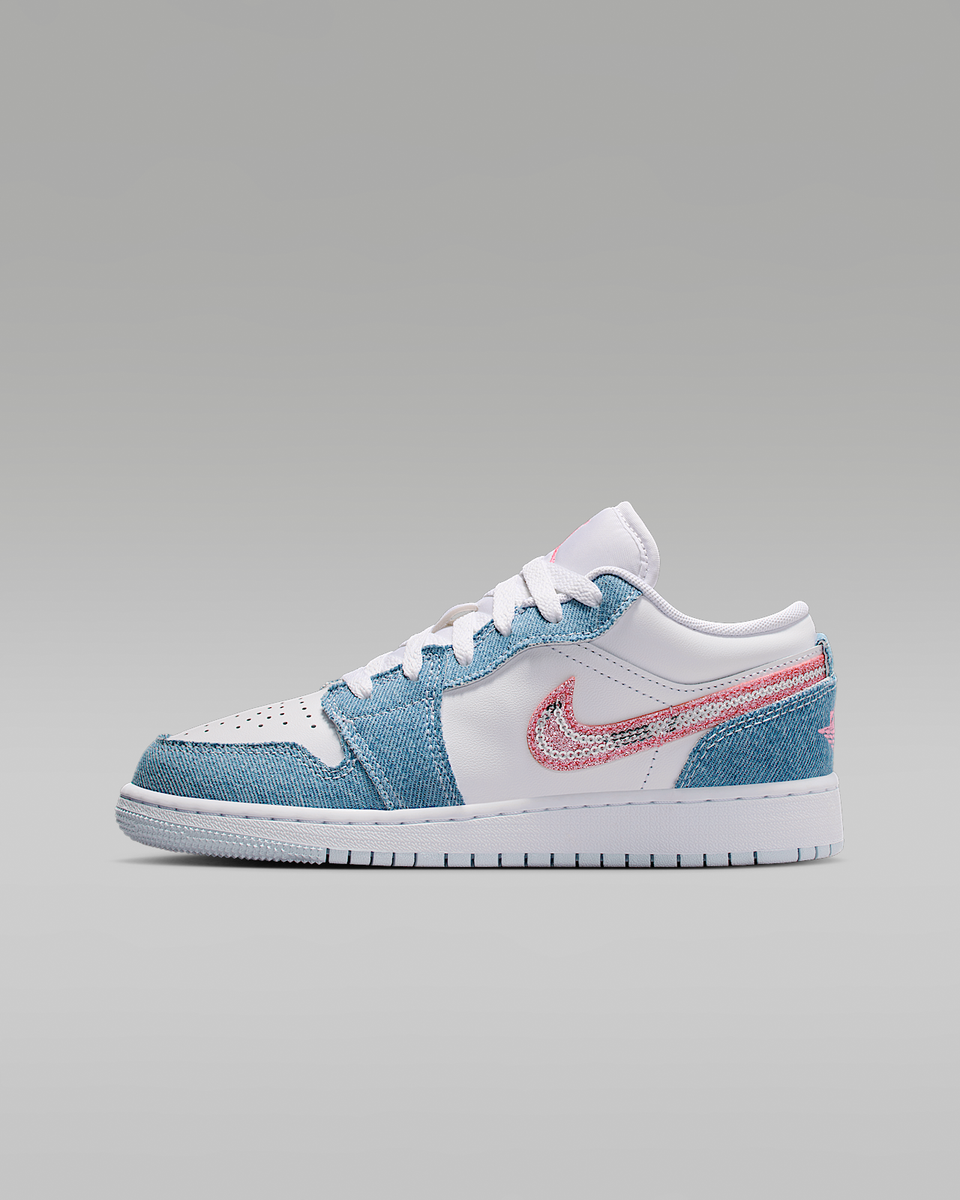 Air Jordan Low Se Cobalt Bliss HQ2001-400 Teens Shoes