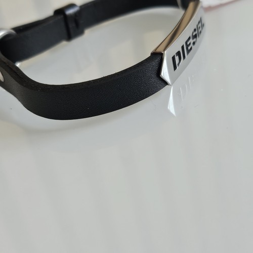 Diesel Armband DX099904 Herren Leder Schwarz Edelstahl NEU OVP - Bild 8 von 13