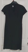 Talbots Black V Neck Dress Size 8