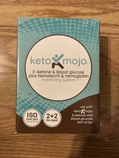 Keto-Mojo GK Zestaw do testowania glukozy we krwi B- ketonów Nowy