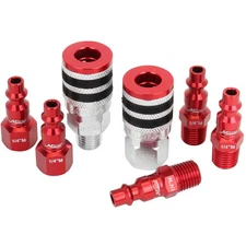Milton® Colorfit Coupler & Plug Kit with Rubber Bumpers, 1/4" NPT M-Style