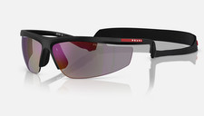 PRADA LINEA ROSSA PS A02S 1BO10J Matte Black Blue Mirror Violet Men's 96 mm Sung