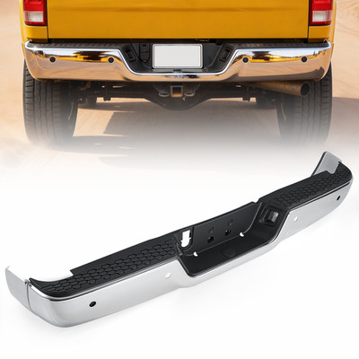 VRC Complete Steel Rear Bumper Assembly Chrome fit 2009-2018 Dodge RAM 1500
